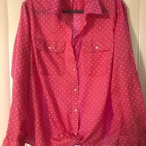 Beautiful lightweight Ralph Lauren top - dots